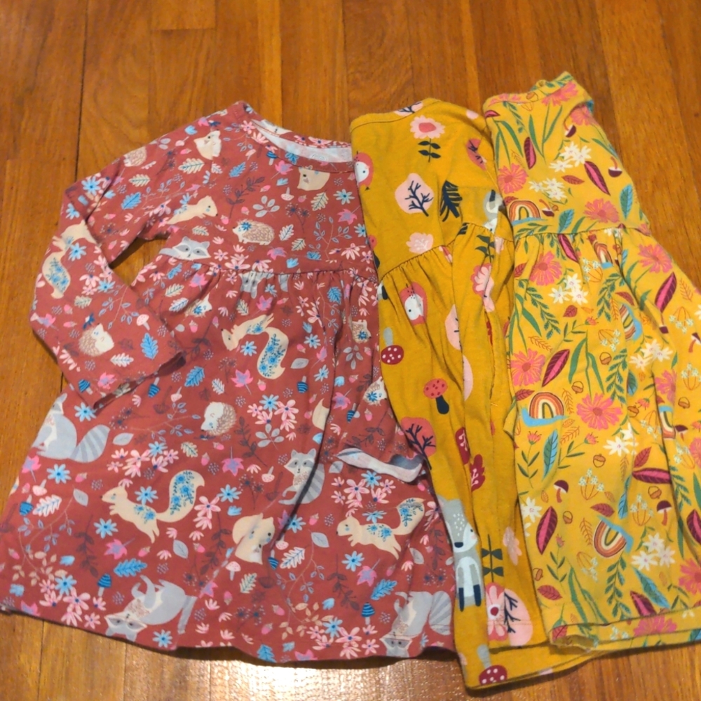 Lot of 3 long sleeve dresses